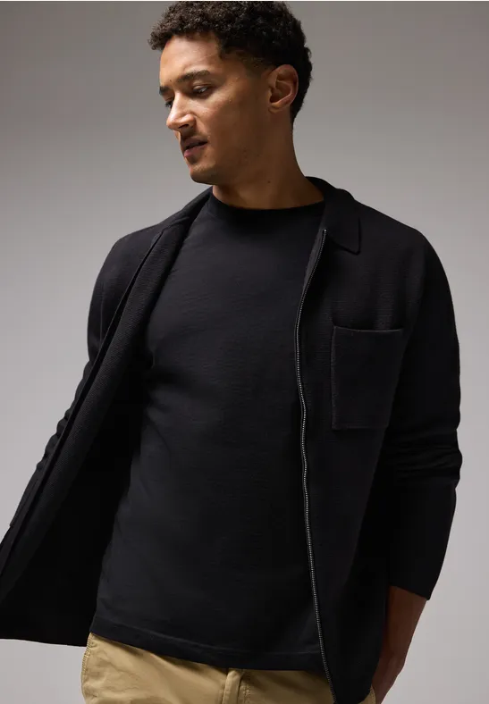 Street One Strick-Overshirt mit Zipper Kauf eins, bekomm eins gratis