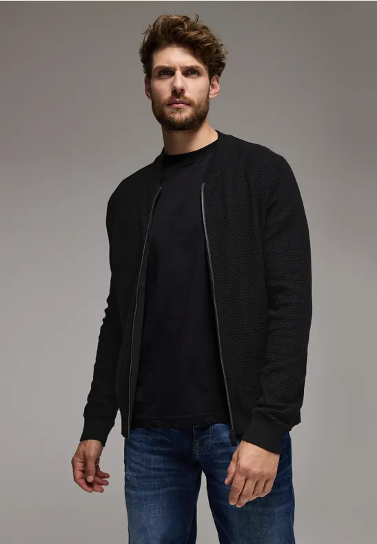 Street One Strukturjacke mit Zipper Tägliche Deals