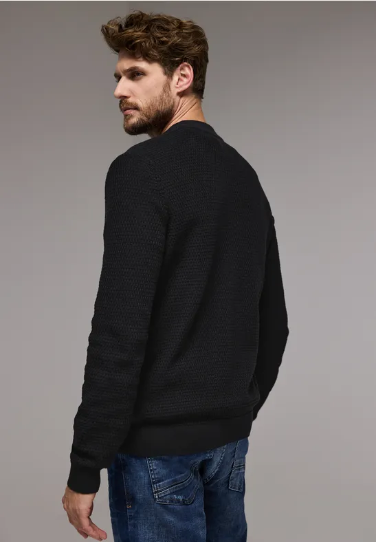 Street One Strukturjacke mit Zipper Tägliche Deals