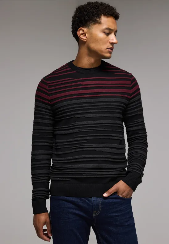 Street One Pullover mit Strukturstreifen Wochenangebot