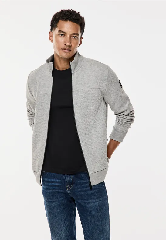 Street One Sweatjacke mit Materialmix Letzte 3 Tage