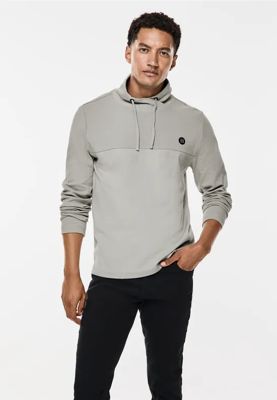 Street One Jaquard-Langarmshirt Clearance-Verkauf
