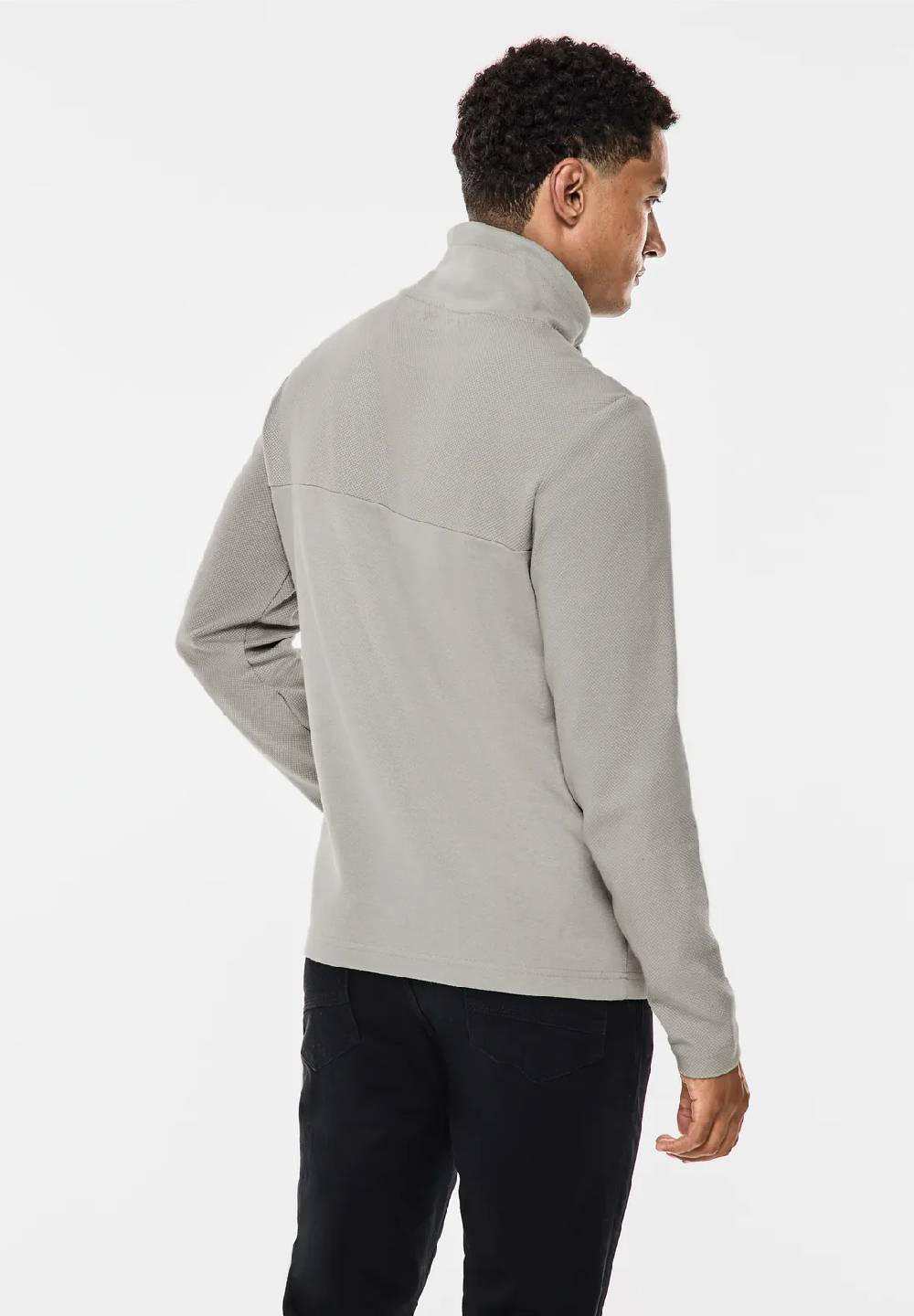 Street One Jaquard-Langarmshirt Clearance-Verkauf
