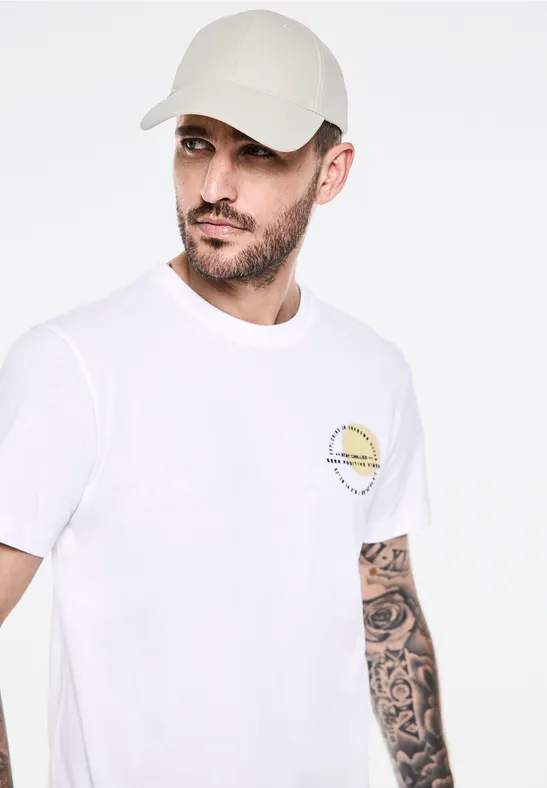 Street One T-Shirt mit Chestprint Flash Sale