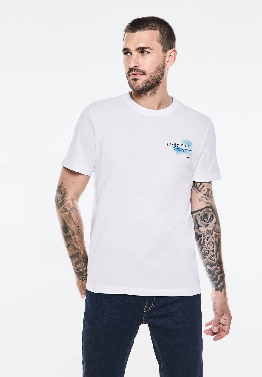 Street One T-Shirt mit Chestprint Begrenztes Angebot