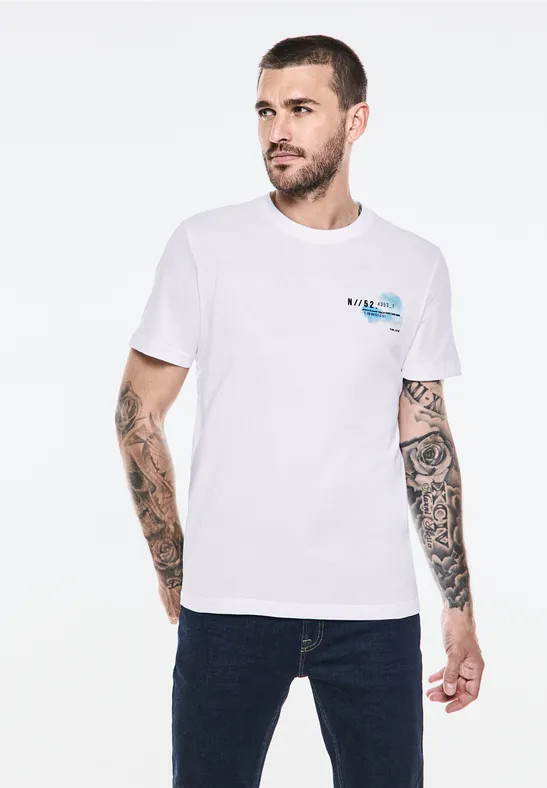 Street One T-Shirt mit Chestprint Begrenztes Angebot