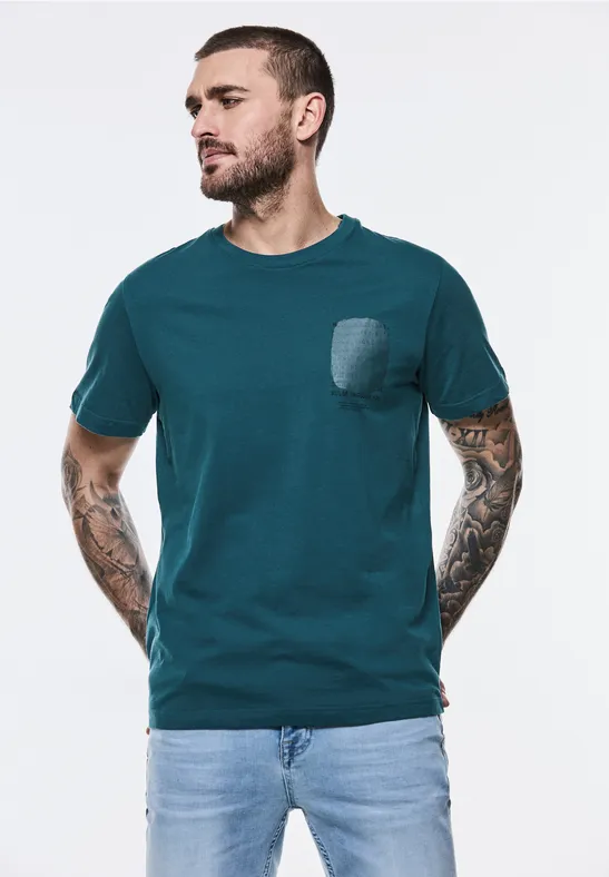 Street One T-Shirt mit Brustprint Große Rabatte