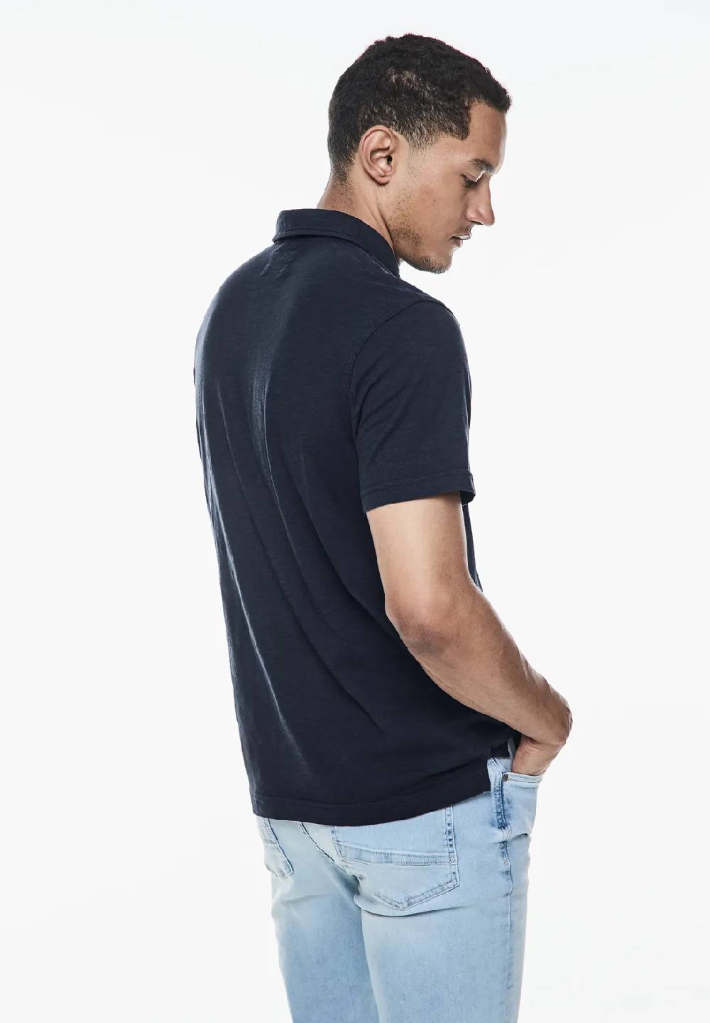 Street One Garmend Dye Slub Poloshirt Bestseller