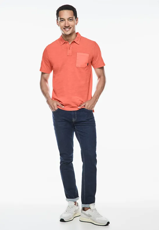 Street One Garmend Dye Slub Poloshirt Saisonale Angebote