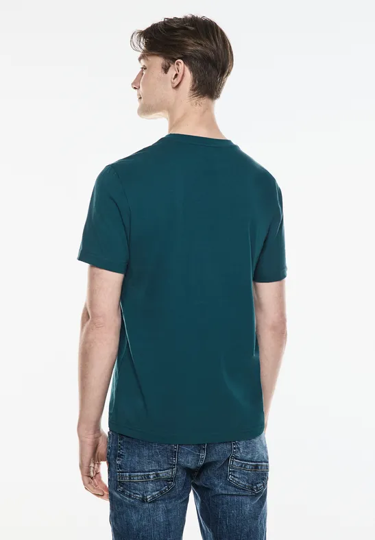Street One Basic T-Shirt in Unifarbe Räumungsverkauf