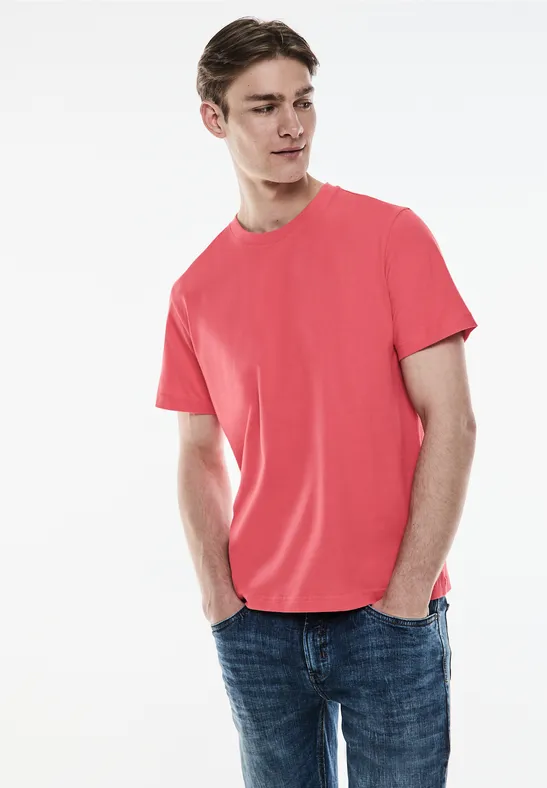 Street One Basic T-Shirt in Unifarbe Tägliche Deals