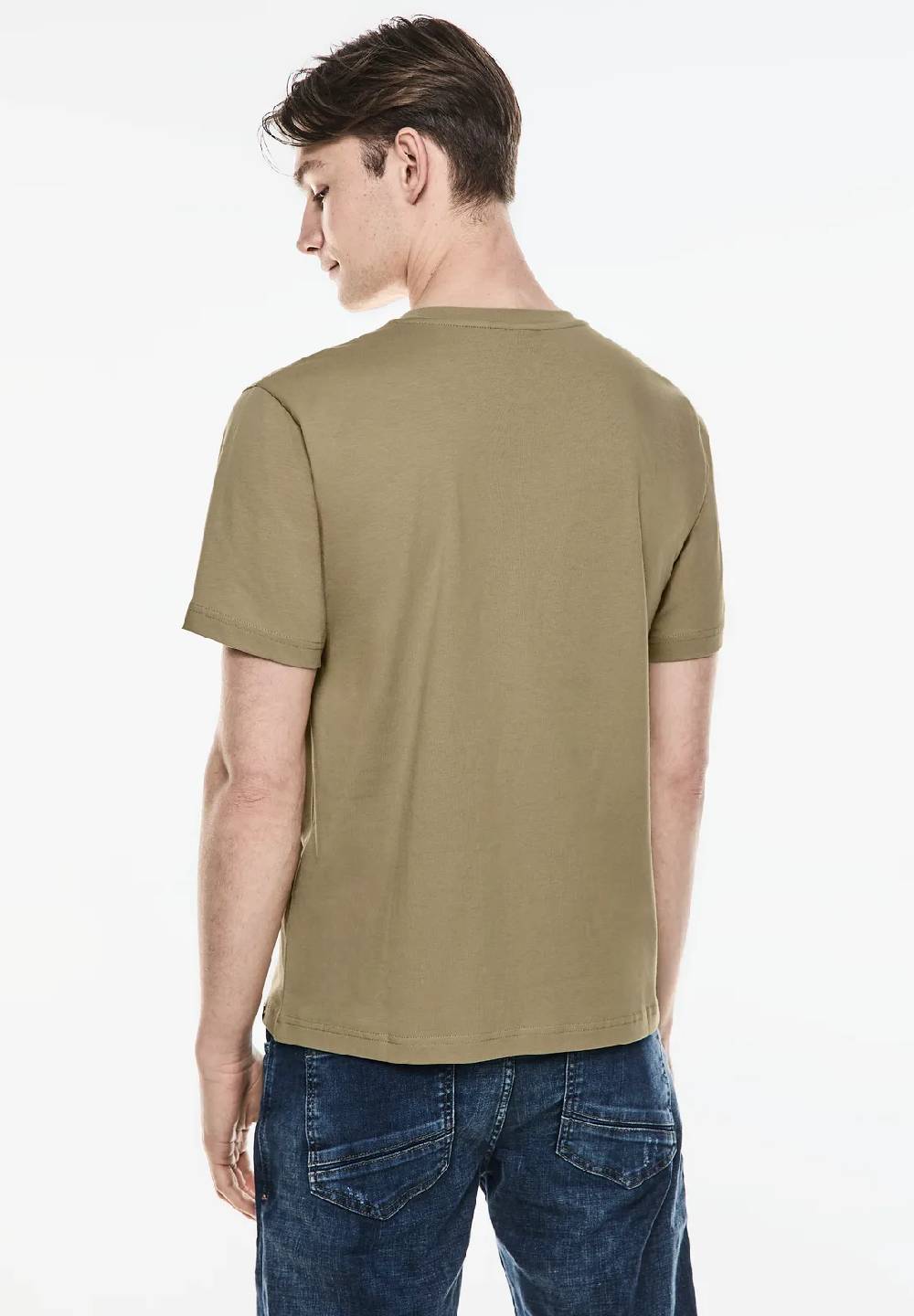 Street One Basic T-Shirt in Unifarbe Sonderangebote