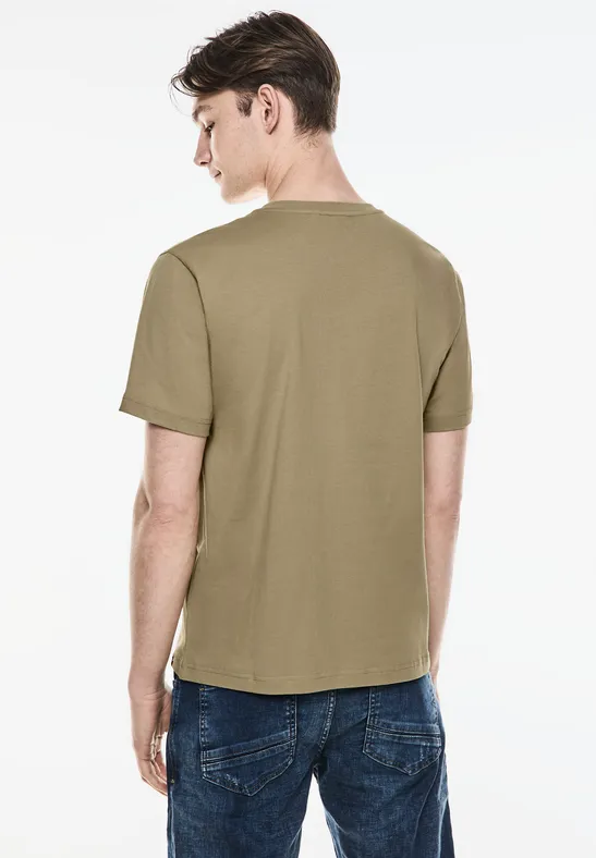 Street One Basic T-Shirt in Unifarbe Sonderangebote