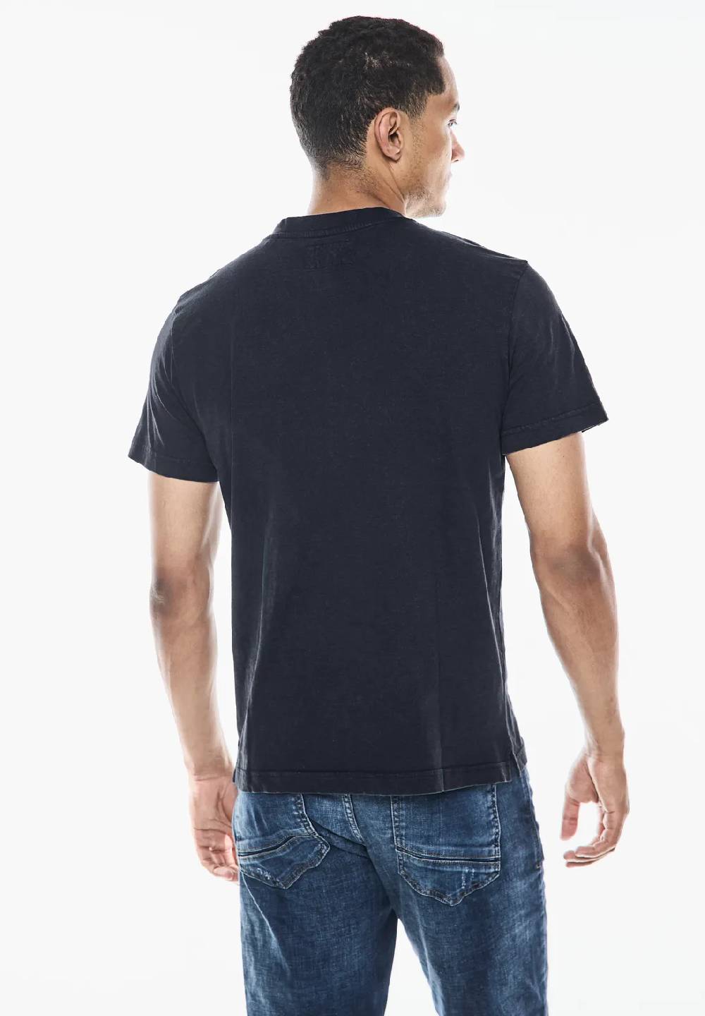Street One Garment dye Henley Shirt VIP-Rabatte