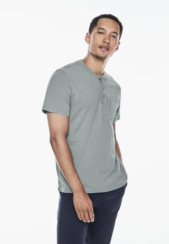 Street One Garment dye Henley Shirt Kostenlose Rückgabe