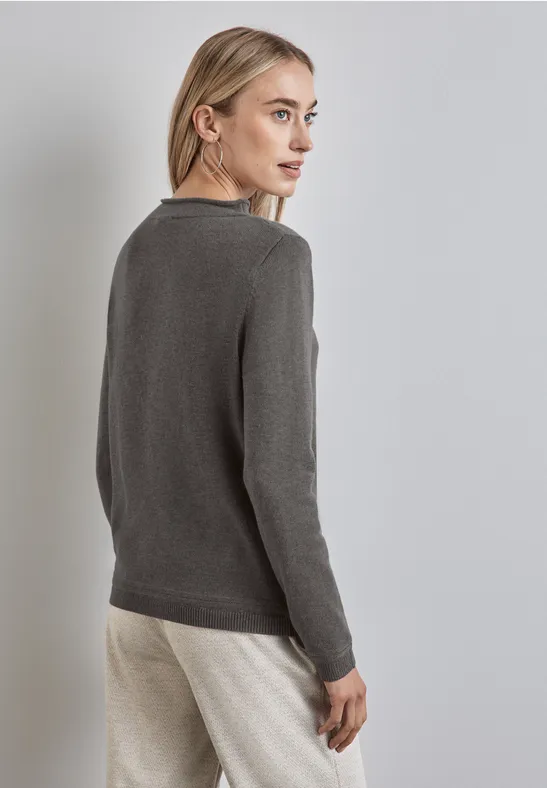 Street One Pullover mit gerolltem Saum 2025