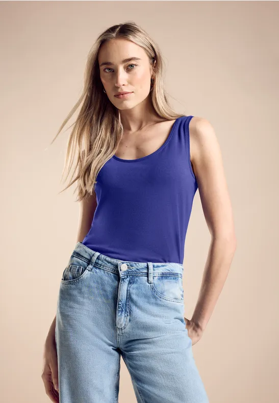 Street One Basic Top in Unifarbe - Style ANNI Angebote