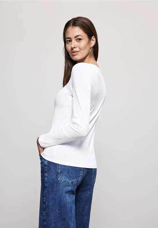 Street One Basic Langarmshirt Schlussverkauf