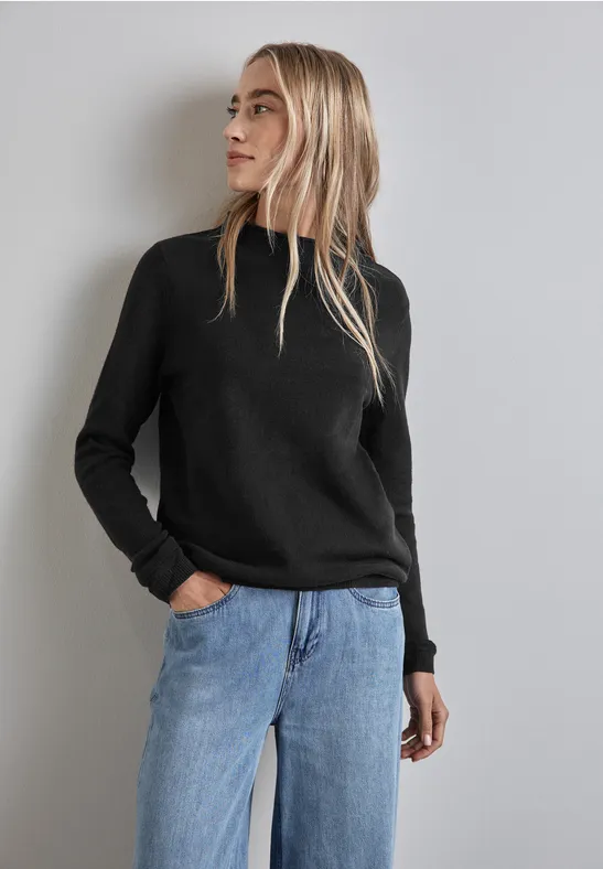 Street One Pullover mit gerolltem Saum Limitierter Zeitrabatt