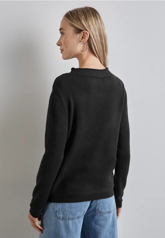 Street One Pullover mit gerolltem Saum Limitierter Zeitrabatt