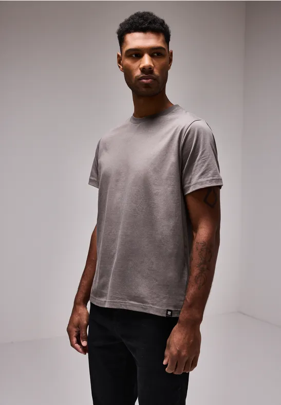 Street One Basic T-Shirt in Unifarbe Saisonale Angebote