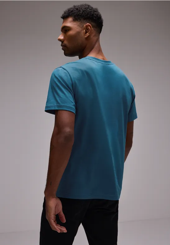 Street One Basic T-Shirt in Unifarbe Räumungsverkauf