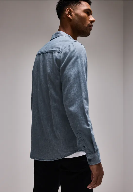 Street One Two Tone Flannelhemd VIP-Rabatte