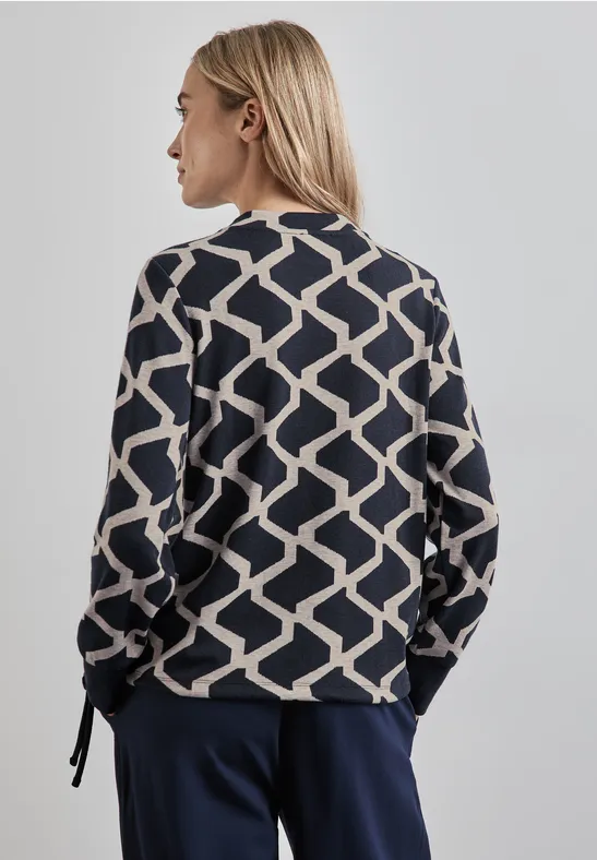 Street One Jaquard Langarmshirt Speichern exportieren