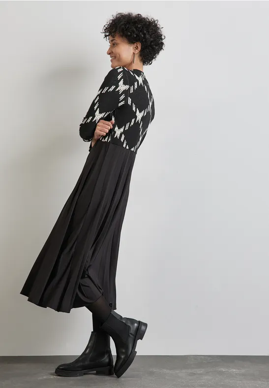 Street One Gemustertes Midi-Kleid Fabrikverkauf