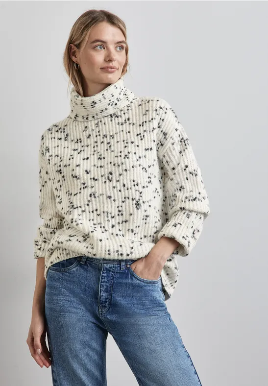 Street One Gemusterter Strickpullover Rabatt