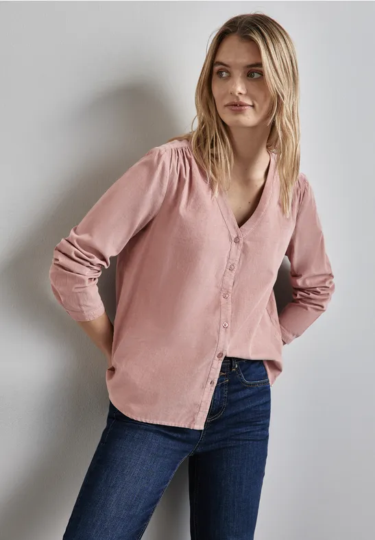 Street One Cord-Bluse mit Knopfleiste Cyber Monday