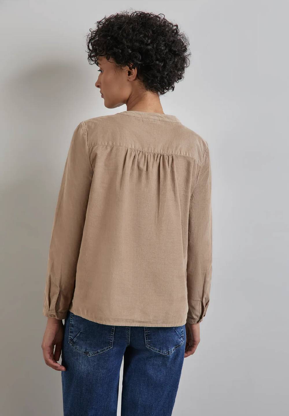 Street One Cord-Bluse mit Knopfleiste Weihnachtsangebot