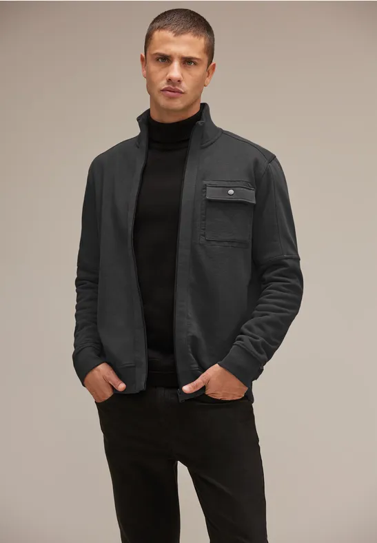Street One Sweatjacke mit Stehkragen Nur für heute