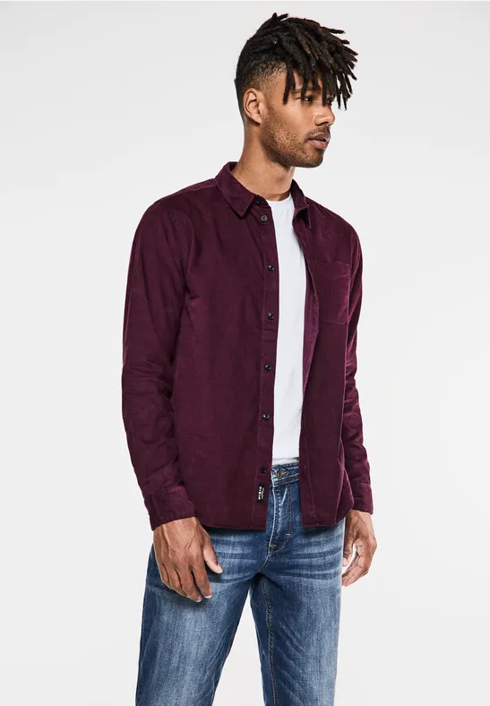 Street One Cordhemd mit Knopfleiste Sonderangebot der Fabrik