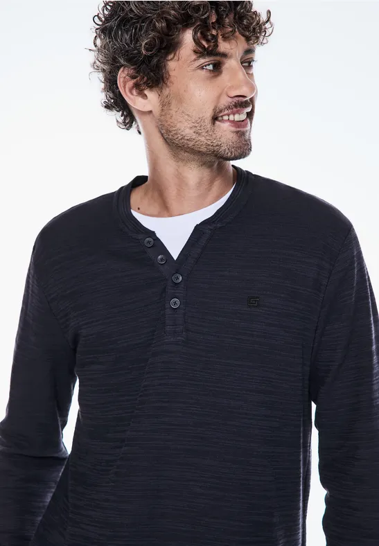 Street One Henley Shirt 50% Rabatt mit kostenlosem Versand