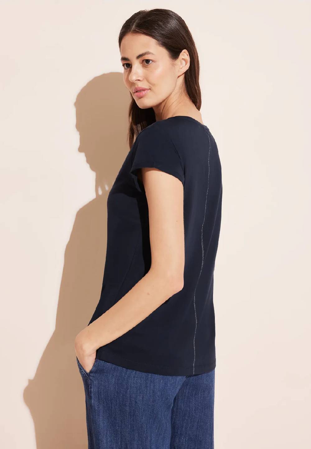 Street One T-Shirt mit Wording Im Verkauf