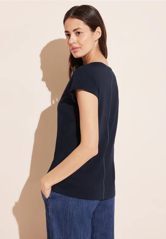 Street One T-Shirt mit Wording Im Verkauf