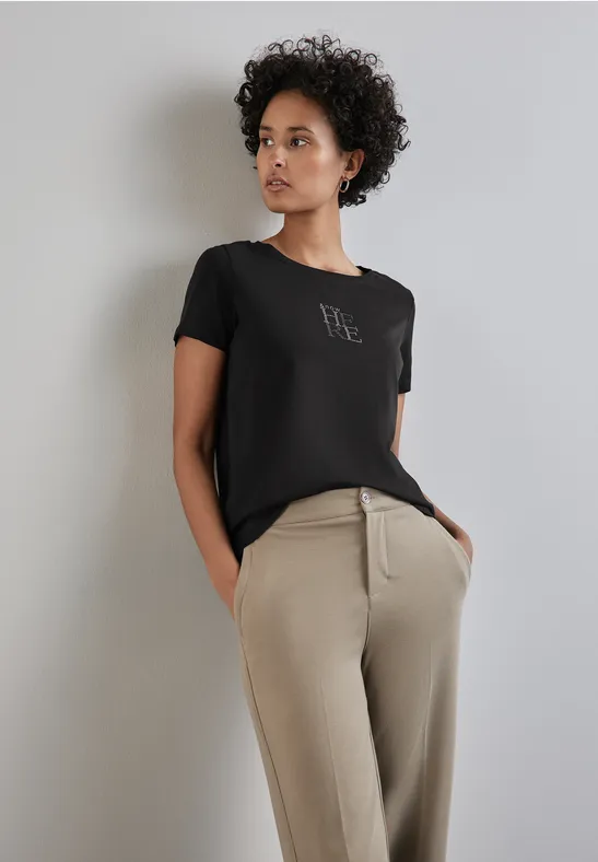 Street One T-Shirt mit Wording Outlet