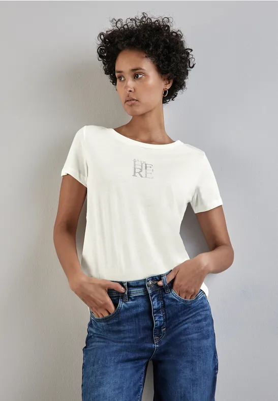 Street One T-Shirt mit Wording Auslauf