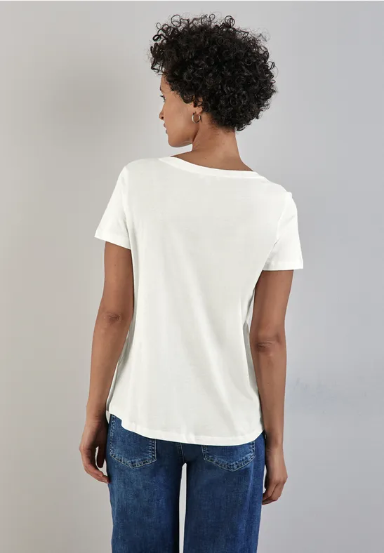 Street One T-Shirt mit Wording Auslauf