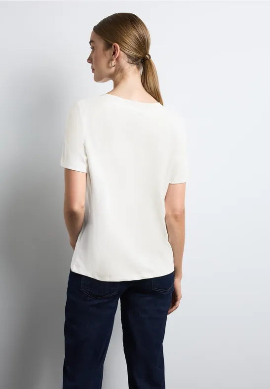 Street One T-Shirt mit V-Ausschnitt Günstig kaufen