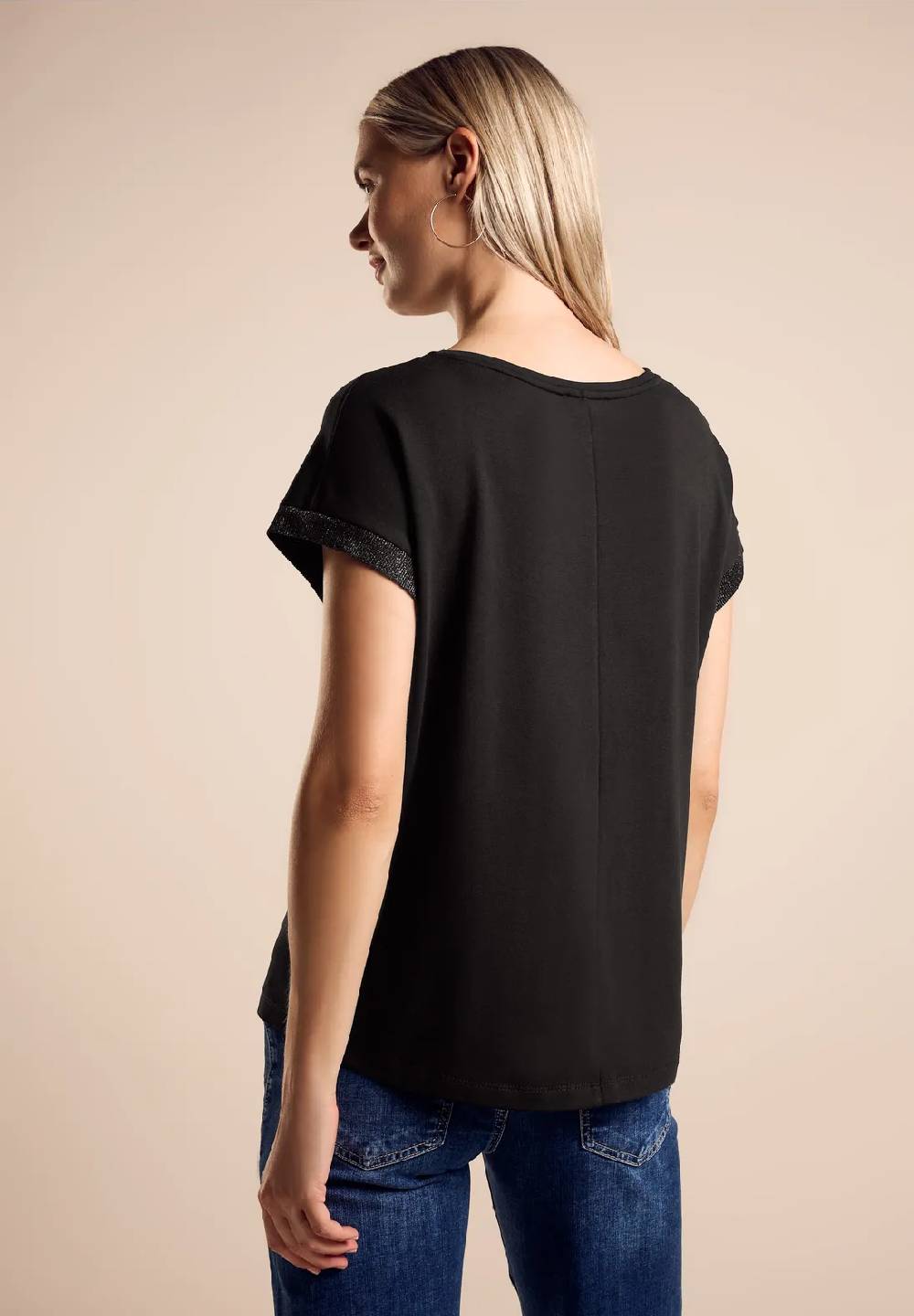 Street One T-Shirt mit Wording Weihnachtsangebot