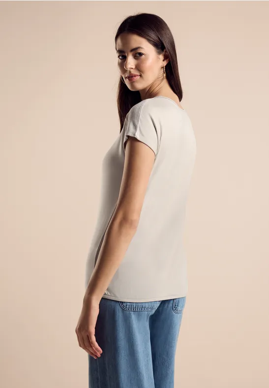 Street One T-Shirt mit Glanz-Detail Muttertagsangebot