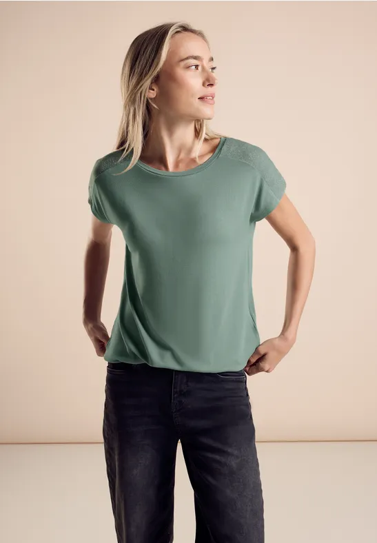 Street One T-Shirt mit Glanz-Detail Vatertagsangebot