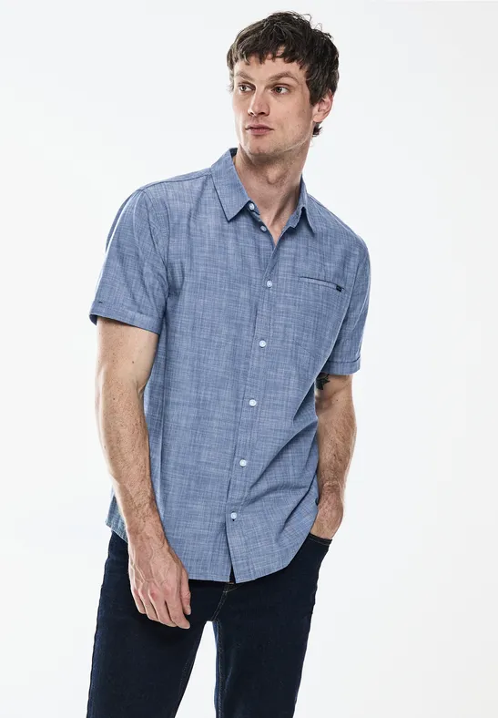 Street One Chambray Kurzarmhemd Große Rabatte
