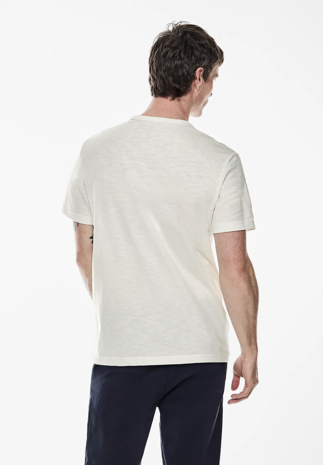 Street One Slub T-Shirt mit Print Kostenlose Rückgabe