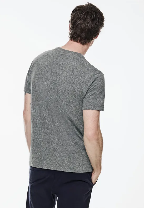 Street One Melange T-Shirt mit Print Begrenzte Freigabe
