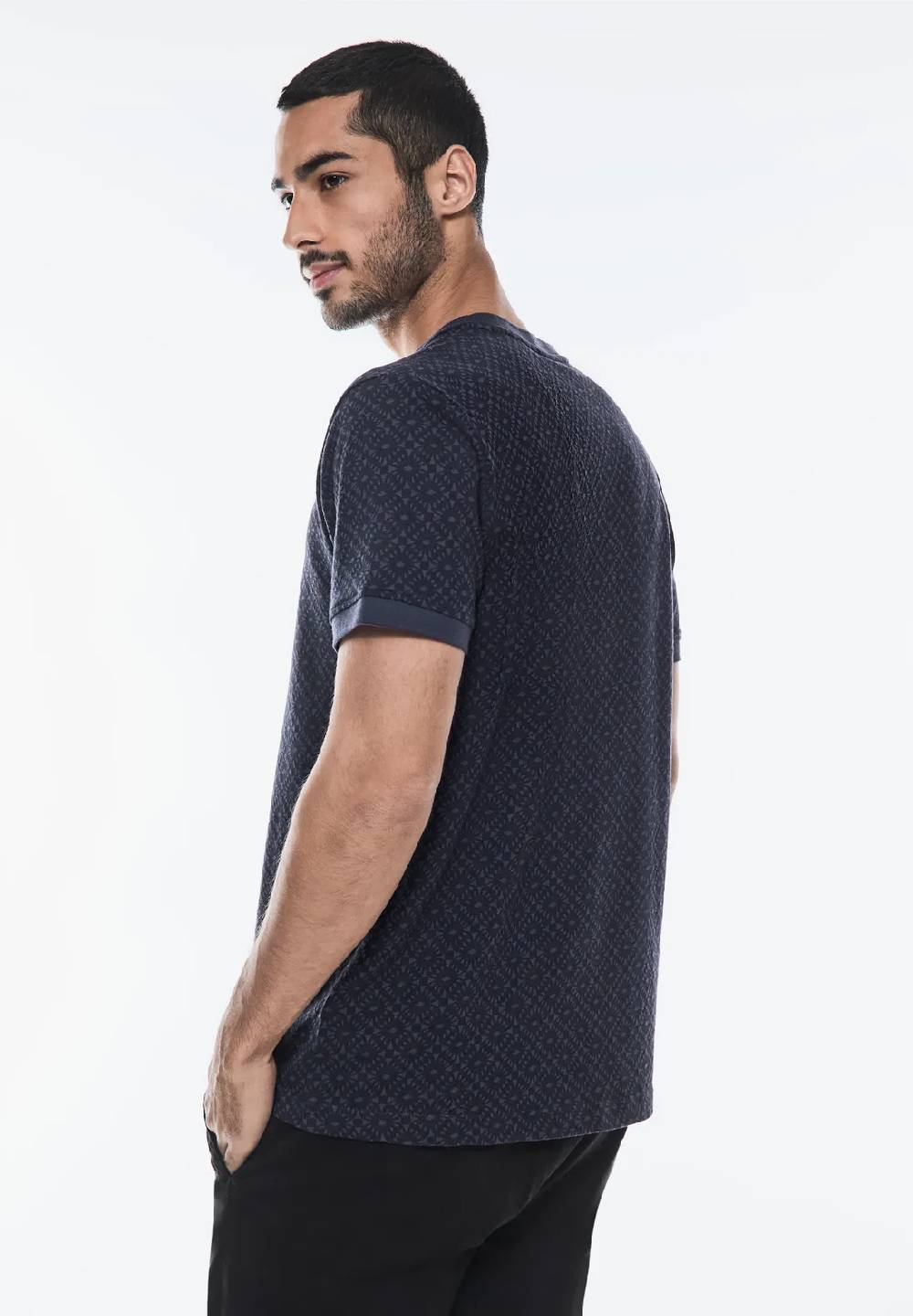 Street One Gemustertes Henley T-Shirt Letzte 2 Tage