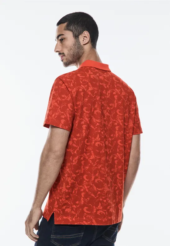 Street One Piquée Print Poloshirt Fabrikladen