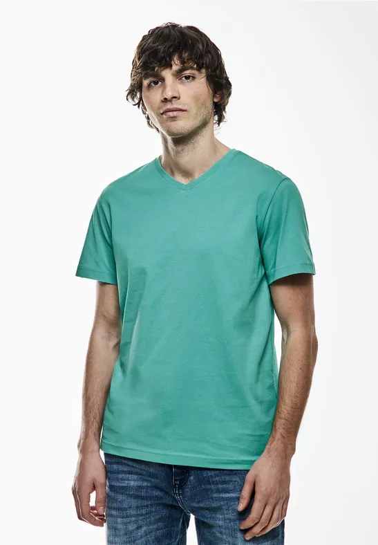 Street One Basic V-Neck T-Shirt Fabrikverkauf